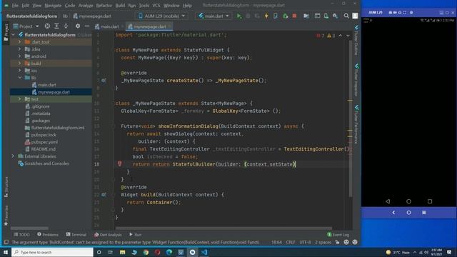 Flutter Dialog Box with TextField Input & Buttons - Flutter Null Safety Android & iOS App Tutorial смотреть онлайн