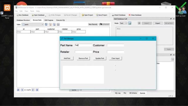 Simple Store Management System in Python using DB Browser SQlite with Source Code смотреть онлайн