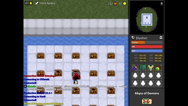 ROTMG Solo Abyss Rush (Warrior & Knight)