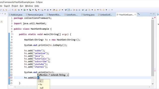 23I. Java Basics for Selenium - Collections Framework - HashSet смотреть онлайн