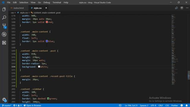 Designing a post article | Designing a Blog using HTML and CSS смотреть онлайн