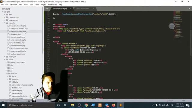 CREANDO SISTEMA DE PUNTO DE VENTA EN PHP 7 - GENERANDO TICKET AL REALIZAR LA VENTA #66 смотреть онлайн