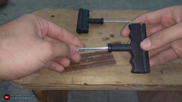 ЛАТКА ИЛИ ШНУР - РЕМОНТ БЕСКАМЕРНОЙ ШИНЫ (China Drive) смотреть онлайн