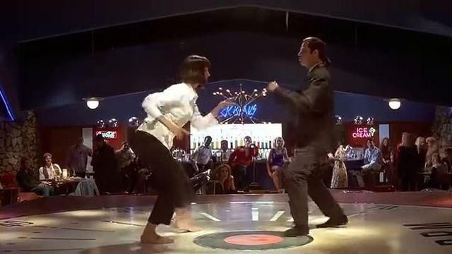 Ума Турман и Джон Траволта танец! Rus смотреть онлайн