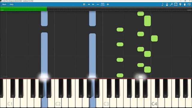 Lucifer - The Unforgiven extended/full version - Piano Tutorial/Synthesia смотреть онлайн