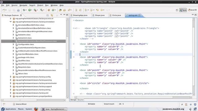 Spring Tutorial 2 The Autowired Annotation смотреть онлайн