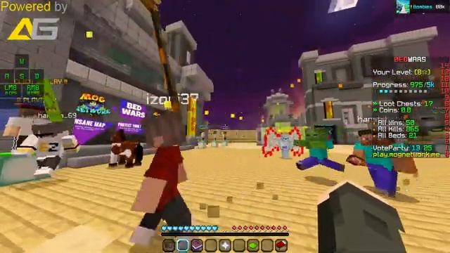 Minecraft | Bedwars | Playing With SUB | Java+Pocket Edition Server | 24/7 | смотреть онлайн