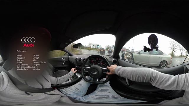Audi TT (09) - 360 VR Test Drive - 4K смотреть онлайн