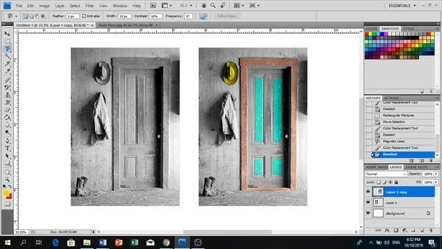 How to edit the color using ADOBE PHOTOSHOP CS4 смотреть онлайн