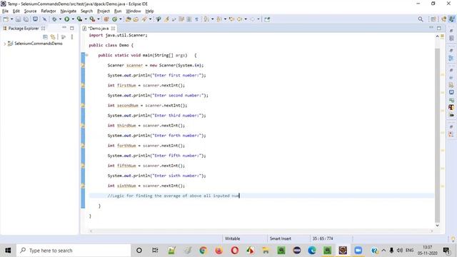 Java program which intakes 6 numbers as input and prints their average смотреть онлайн