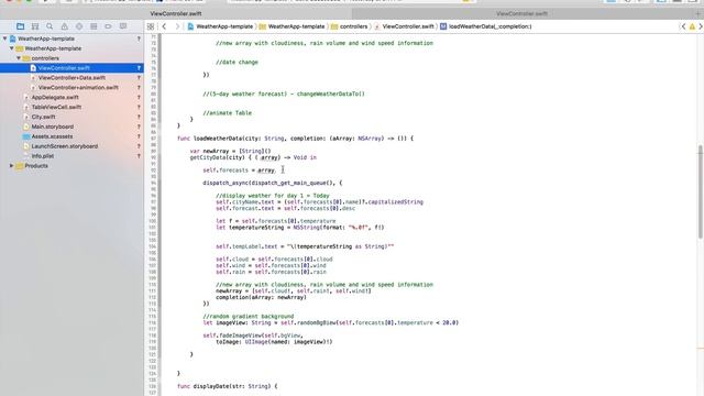 iOS Animation with Swift Get Weather Data JSON response class 55 смотреть онлайн