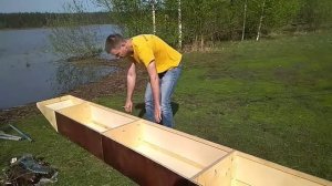 Самодельная разборная лодка Матрешка
