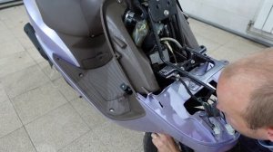 Как разобрать передний пластик Honda DIO Cesta AF 62 68