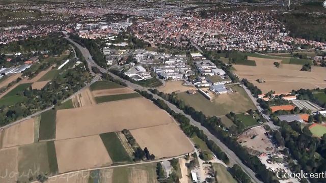 Google Earth Filderstadt and Stuttgart with 3D Buildings insane Detail Ultra HD 60 fps 8xAA смотреть онлайн