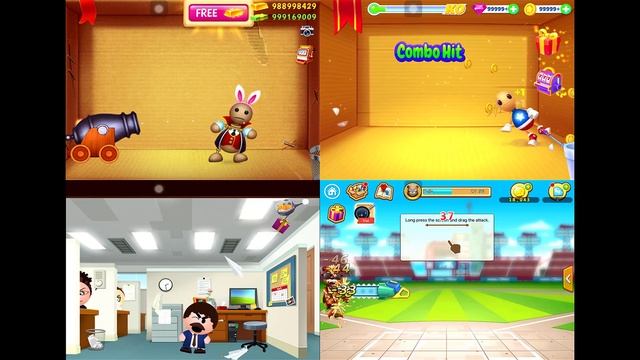 Kick the Buddy 2 vs Kick the Buddy Forever vs Kick the Bear vs Beat the Boss 4 смотреть онлайн