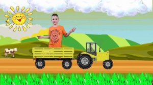 THE BLUE TRACTOR IN THE FIELDS - вадим из германии