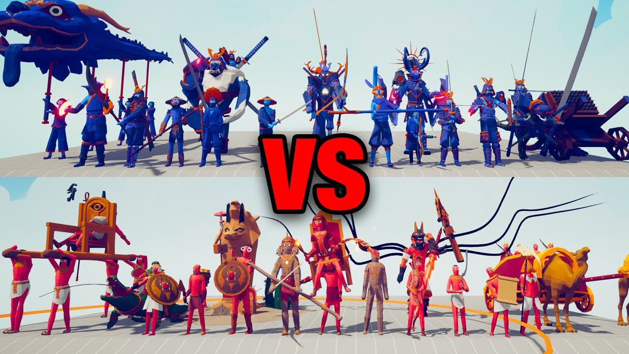 DYNASTY TEAM Vs EGYPT TEAM | TABS - Totally Accurate Battle Simulator