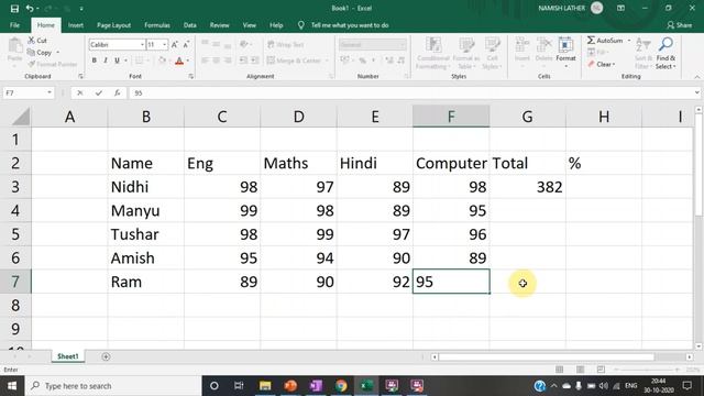 Computer Tutorial 4 II How to calculate Percentage in Excel II смотреть онлайн