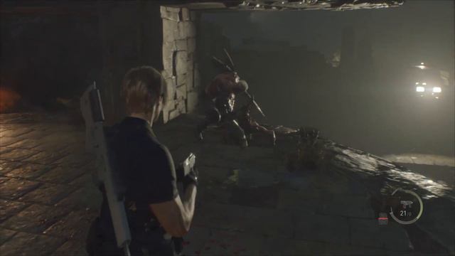 Resident Evil 4 Remake - Jack Krauser vet / hardmode full boss fight смотреть онлайн