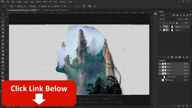 How to make double exposure of Adobe Photoshop CC 2015 смотреть онлайн