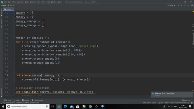 pygame Tutorial #11 Multiple enemies смотреть онлайн