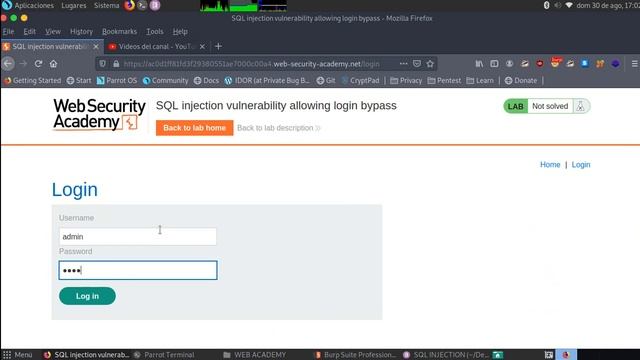 SQL injection vulnerability allowing login bypass смотреть онлайн