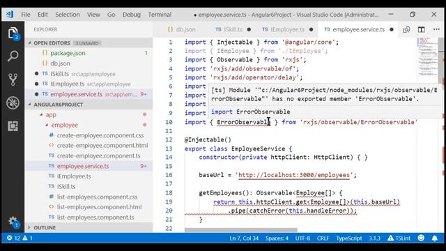 RxJS operators in angular services смотреть онлайн