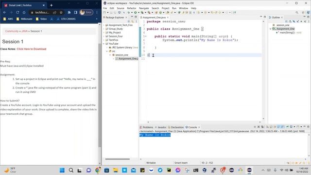 Java Session-1 Assignment смотреть онлайн