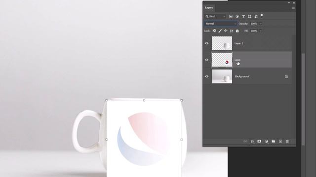 Tutorial For Beginners Place Logo On Cup in Photoshop смотреть онлайн