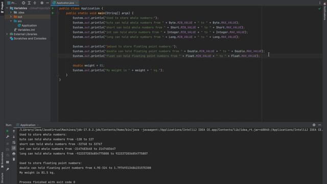 Primitive Data Types in Java - float смотреть онлайн