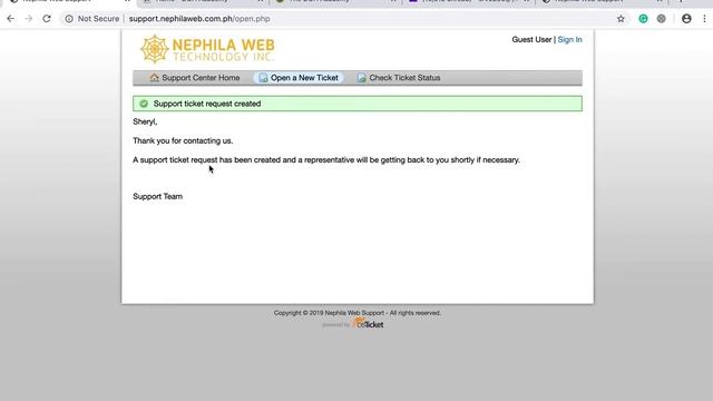 Creating a ticket on OSTicket смотреть онлайн