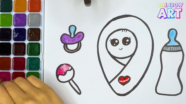 Little Baby Drawing, Painting & Coloring For Kids and Toddlers | Child Art смотреть онлайн
