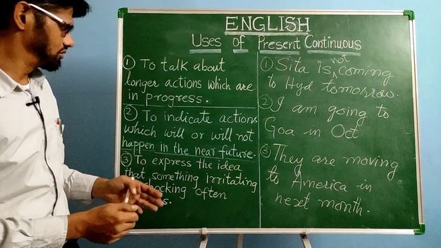 Uses Of Present Continuous Tense |ENGLISH LESSON#10| ENGLISH WITH ANSAR смотреть онлайн