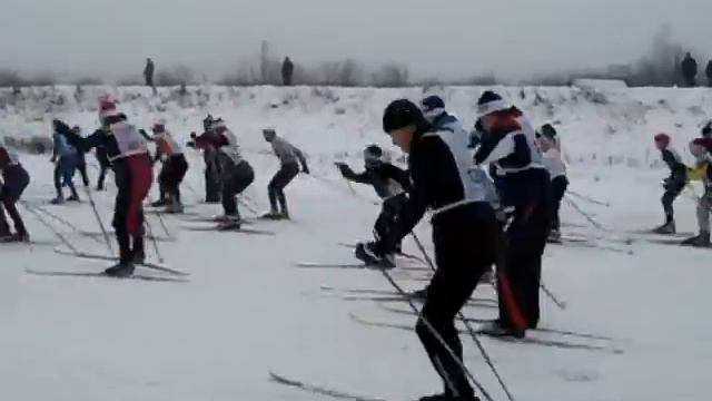 Старт Лыжни России-2013 в Липецке смотреть онлайн