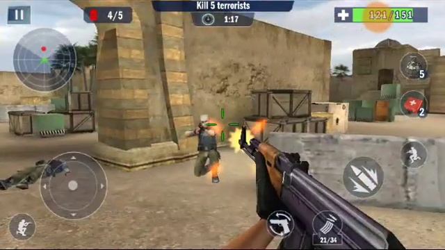 Прохождение уровней:с первого по десятый.Игра Counter Terrorist. смотреть онлайн
