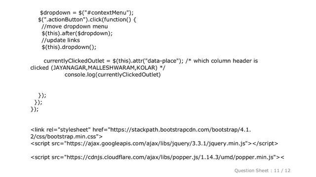 HTML : Drop-downs are not showing in my HTML table while calling ajax or putting static JSON смотреть онлайн