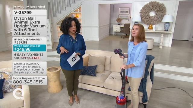 Dyson Ball Animal Extra Upright Vacuum with 6 Tool Attachments on QVC смотреть онлайн