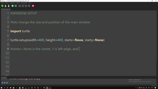 Python Turtle Graphics 15 # Window Setup смотреть онлайн