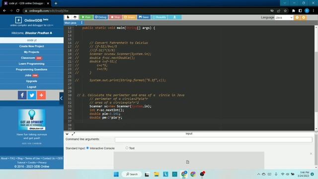 Find area of a circle in Java in Odia language || Java in Odia || By Code in odia смотреть онлайн