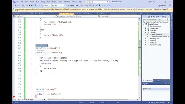 5/8 - JWT Token Validation - ASP.NET Core Web API - Urdu/Hindi смотреть онлайн