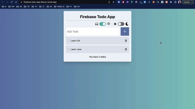 React Project - Firebase Todo App смотреть онлайн