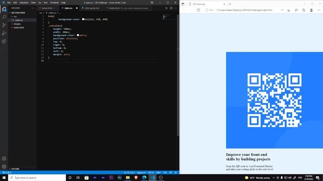 QR Code Component | Frontend Mentor Challenge | HTML, CSS смотреть онлайн
