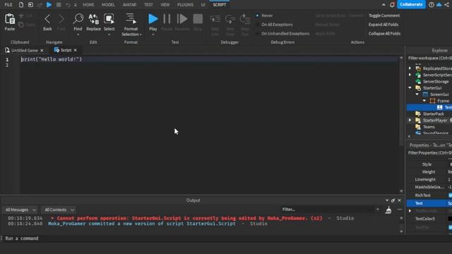Roblox Begginer Script Ep 9 :Local player and starter guis смотреть онлайн