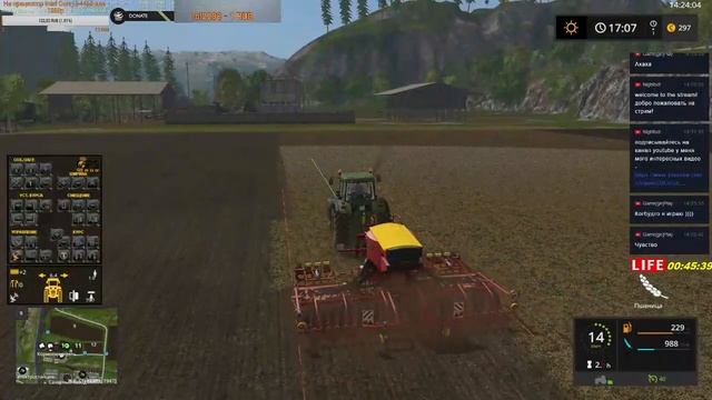 Играем в Farming Simulator 17 #8 СТРИМ (Дары Кавказа) смотреть онлайн