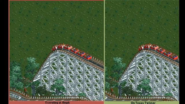 My RollerCoaster Tycoon 2 Six Flags *Texas Twister* [720p HD] смотреть онлайн