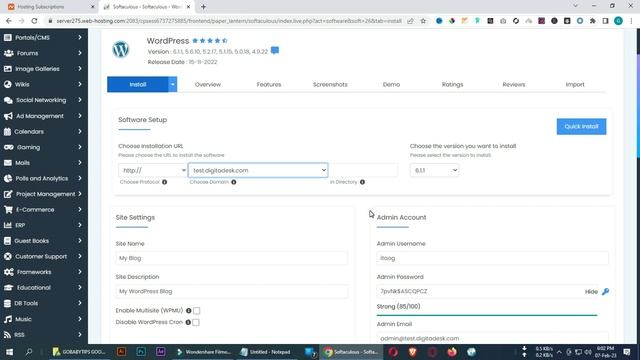How to create subdomain and Install WordPress in easy way using softaculous | WordPress Tutorial смотреть онлайн
