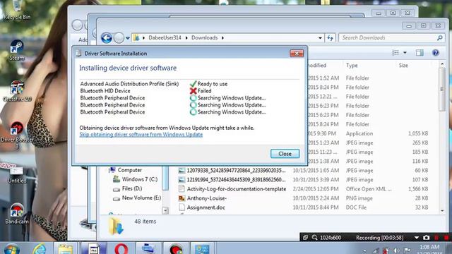Bluetooth HID Device - Failed (no Solution)