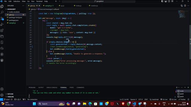 telegram bot using openai | ADDAGATLA MAHESH BABU | Nodejs смотреть онлайн
