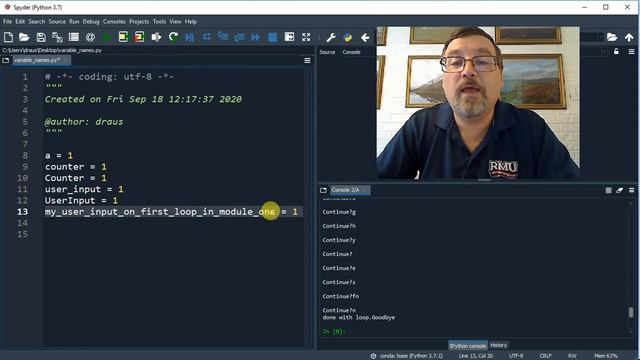 Variable names in Python смотреть онлайн