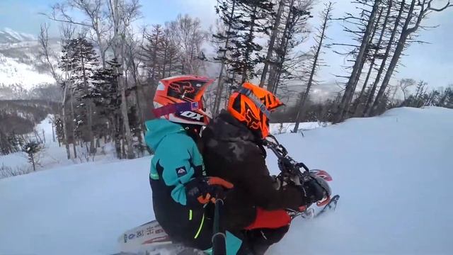 Snowbike Session | Сноубайк и свеженький пухляк, Сахалин